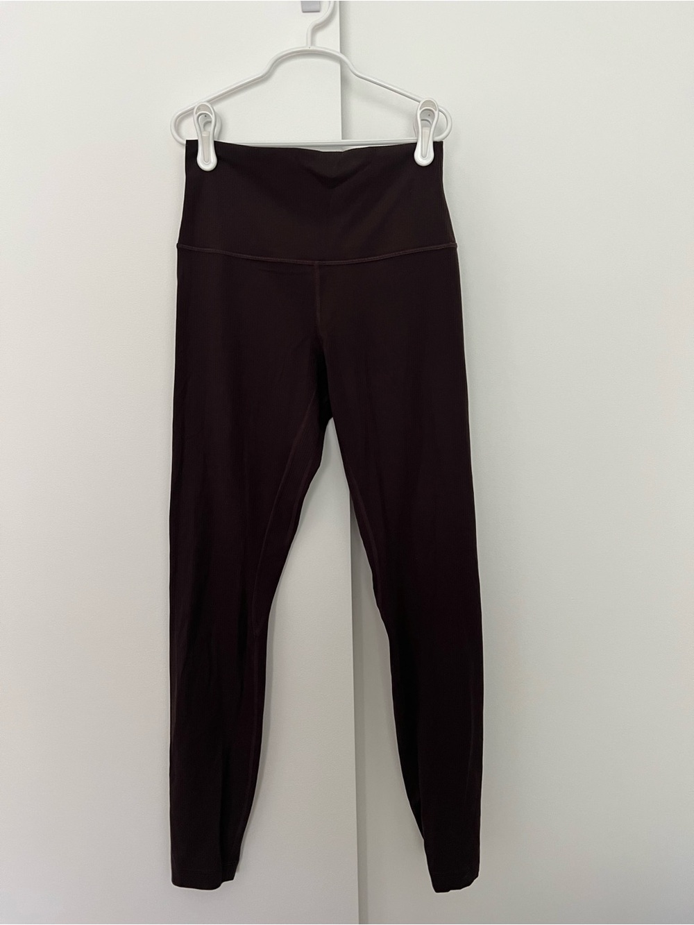 Lululemon Dark Brown Align High Rise Ribbed Leggings Tights 28" Size 6 - Picture 4 of 9